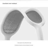 Black Bluetooth Over-Ear Headphones - Mesh Headband, Wireless, Rotatable Earcups